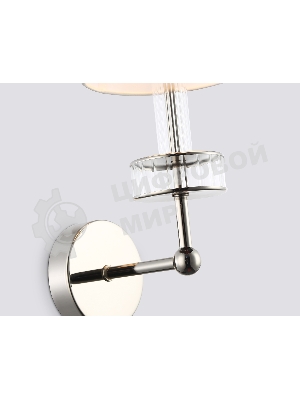 Настенный светильник Ambrella light LH71005 BN/WH никель/белый E14 max 40W 210*150*355