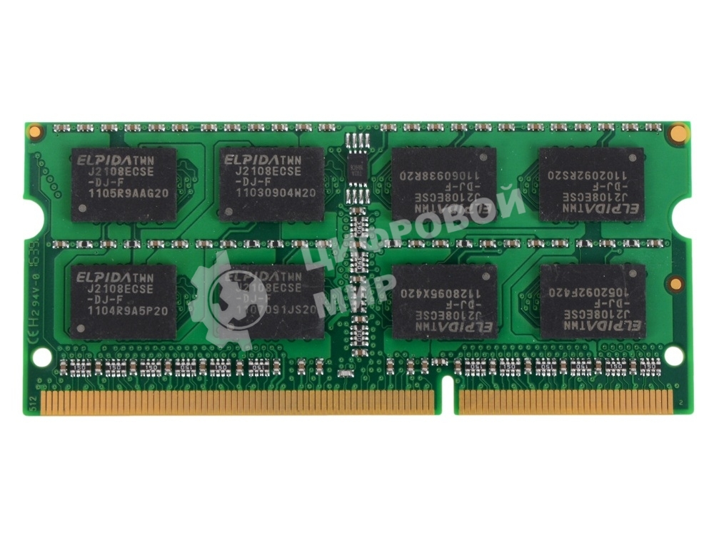 Оперативная память Patriot, DDR3, 4GB, (1x4 GB,), 1600 MHz, CL11, SO-DIMM