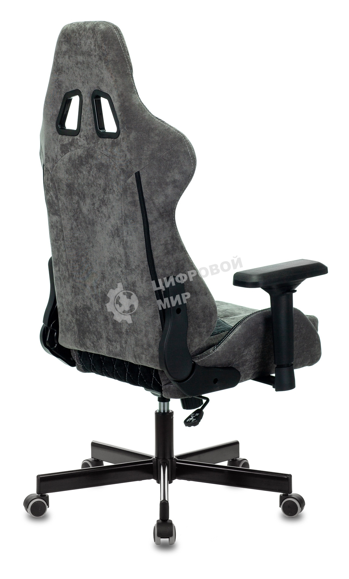 Кресло игровое Бюрократ VIKING 7 KNIGHT B FABRIC черный текстиль/эко.кожа крестовина металл/пластик