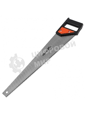 Ножовка по дереву Sparta 500 мм, 5-6 TPI, каленый зуб, пластиковая рукоятка