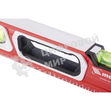 Алюминиевый магнитный фрезерованный уровень Matrix 3 глазка, 1500 мм