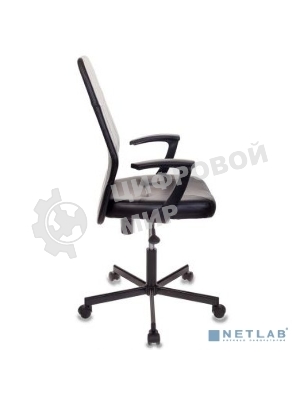 Кресло Бюрократ CH-605/BLACK черный, экокожа, 120 кг, механизм качания