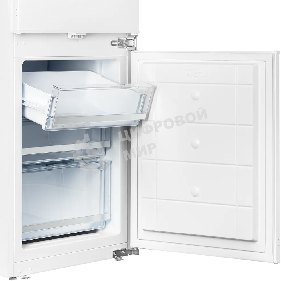 Встраиваемый холодильник Kuppersberg RBN 1760, High-Tech, объем 237 л, скользящий фасад, электронное управление, No Frost, антибактериальный пластик, звуковой сигнал при открытой дверце, перенавешиваемые двери, LED освещение, уровень шума 41 дБ, энергоэфф