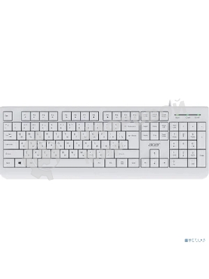 Клавиатура Acer OKW400 проводная, USB Type-A, белый