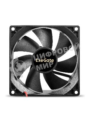 Вентилятор 12В DC ExeGate ExtraPower EP09225S2P (92x92x25 мм, Sleeve bearing (подшипник скольжения), 2pin, 2600RPM, 32dBA)