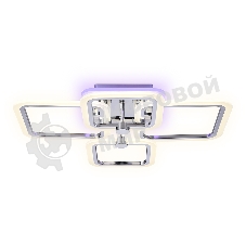 Потолочный светодиодный светильник FA534/2+2 CH хром 105W 580*420*130 (ПДУ РАДИО 2.4G)