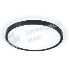Потолочный светодиодный светильник Ambrella light FZ3055 BK черный IP44 33W+10W 6400+6400К D370*40 (Без ПДУ)