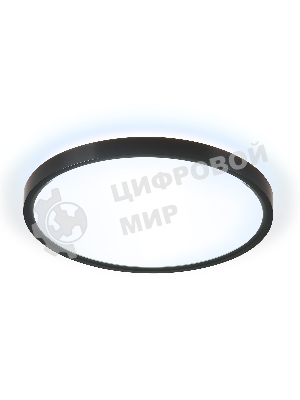 Потолочный светодиодный светильник Ambrella light FZ3055 BK черный IP44 33W+10W 6400+6400К D370*40 (Без ПДУ)