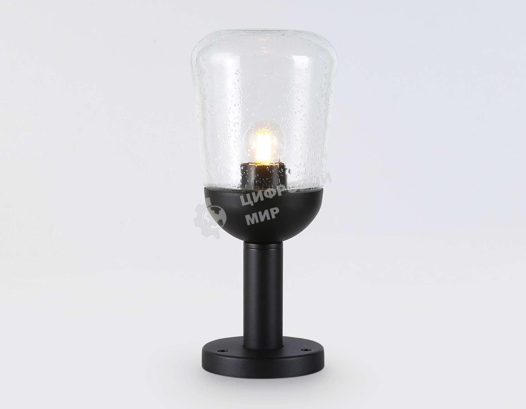 Светильник Ambrella light ST2085 BK/CL черный/прозрачный IP54 E27 max 40W D150*350