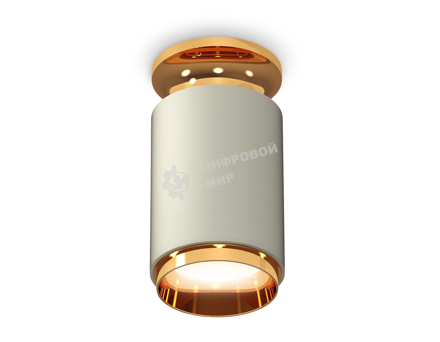 Светильник Ambrella Light XS6314121 SGR/PYG серый песок/золото желтое полированное MR16 GU5.3 (N6905, C6314, N6124)