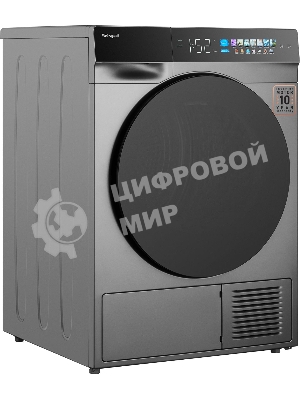 Сушильная машина WEISSGAUFF WD 998 серебристый, 12 кг, сушка - тепловой насос, программ - 16, 60 x 85 x 62 см