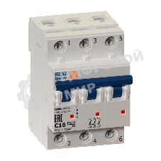 Выключатель автоматический модульный 3п C 25А 6кА OptiDin BM63-3C25-УХЛ3 КЭАЗ 260794