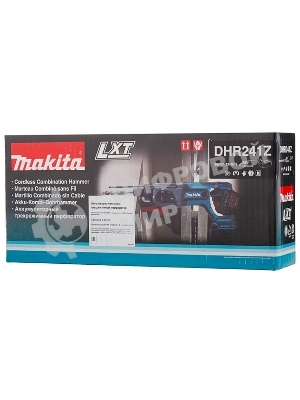 Перфоратор Makita DHR241Z аккумуляторный SDS+ [DHR241Z 18В,Li-ion,3реж,1.9Дж,0-4000у\м,3.5кг,кор,б\акк и з\у,совместим с 4 Ач Li-ion