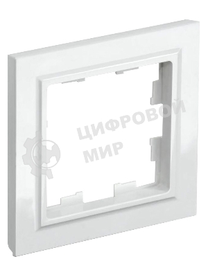 Рамка 1-мест. IEK BRITE РУ-1-БрБ белый