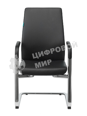 Кресло Бюрократ JONS-LOW-V черный, кожа