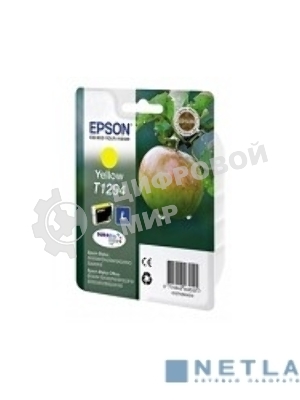 Картридж струйный Epson T1294 (C13T12944012/C13T12944011/C13T12944010) желтый, 7 мл., для SX420/425/525WD/B42WD/BX320FW