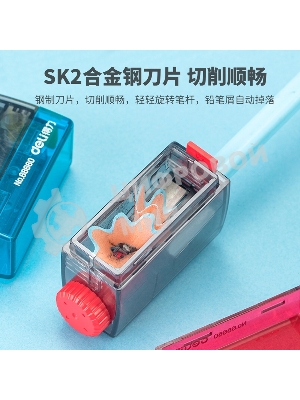 Точилка для карандашей ручная Deli 68660, 1 отверстие, пластик, ассорти (упаковка: 12шт)