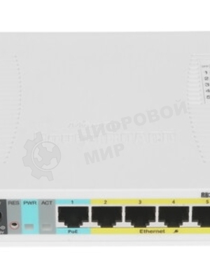 Коммутатор сетевой MikroTik RB260GSP RouterBOARD 260GSP with indoor case and power supply