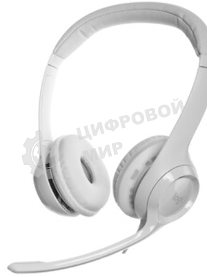 Гарнитура Logitech H390 белый, проводная, USB