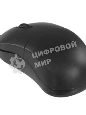 Мышь проводная Qumo Simple Office M92 черный, 1000 dpi, USB, кнопки - 3
