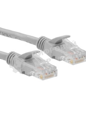 Патч-корд ExeGate EX286382RUS UTP-RJ45-RJ45-5e-1,5M-LSZH-GY, UTP, cat.5e, LSZH, 1.5м, серый