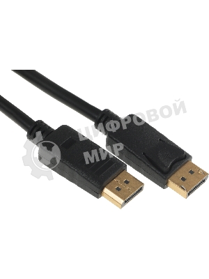 Кабель KingPrice KP-DP-v1.2-3m DisplayPort (m) DisplayPort (m) 3м черный