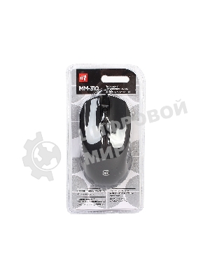 Мышь проводная Defender MM-310 черный, 1000 dpi, USB, кнопки - 3