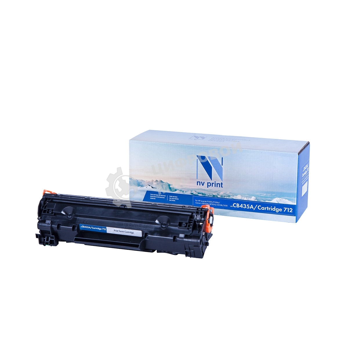 Картридж лазерный NVPrint совместимый CB435A/Canon 712 для LaserJet P1005/P1006/i-SENSYS LBP3010/3010B/3100 (2000k)