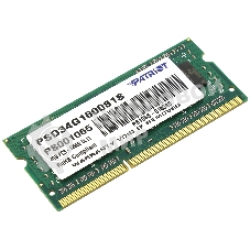 Оперативная память Patriot, DDR3L, 4GB (1x4 GB), 1600 MHz, CL11, SO-DIMM
