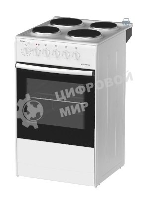 Плита электрическая Darina S EM 341 404 W белый/черный, конфорок 4 шт, духовка 50 л, 50 см x 85 см x 56 см