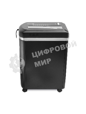 Шредер ГЕЛЕОС УМ22-5, DIN P-5 (5 ур-нь секр.), фрагмент 2х8мм, 9-10 лист (70г/м2), CD/пл.карты/скрепки/скобы, 22 литра