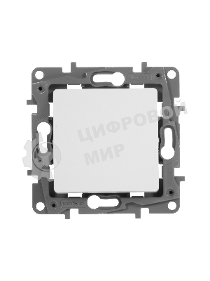 Переключатель ETIKA 10А, на винтах, бел.