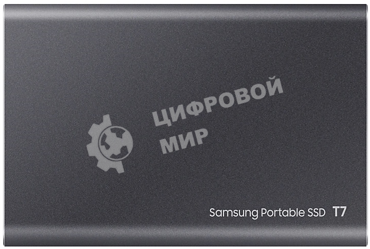 Внешний SSD Samsung T7, 2TB, USB 3.2 Gen 2 Type-C, R/W 1050/1000, титан