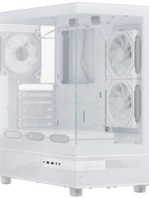 Компьютерный корпус AeroCool/Formula Crystal U2M Floe белый без БП mATX 1xUSB 3.0 audio bott PSU