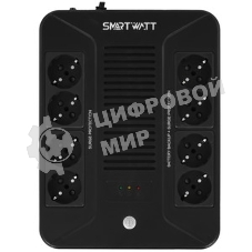 Источник бесперебойного питания UPS SAFE PRO 650, Li-AS, Br, 600/360 ВА/Вт, LED, USB, RJ11/45, SCHUKOx8, 1*7 Ач