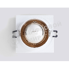 Светильник встраиваемый Ambrella light TN102728 WH/GD белый/золото GU5.3 92*92*23
