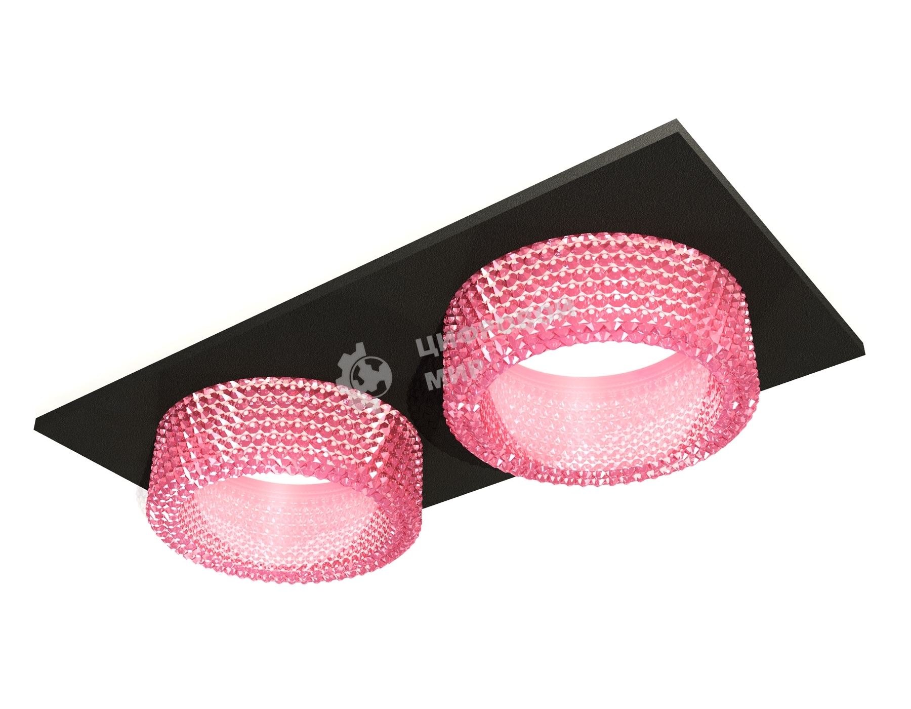 Комплект встраиваемого светильника Ambrella light XC6526042 SBK/PI черный песок/розовый MR16 GU5.3 (C6526, N6152)