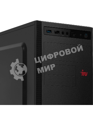 Компьютер IRU Planio 310H6SEV MT i3 12100 (3.3) 16Gb SSD 512Gb UHDG 730 FreeDOS GbitEth 400W черный (RUS) (2112845)