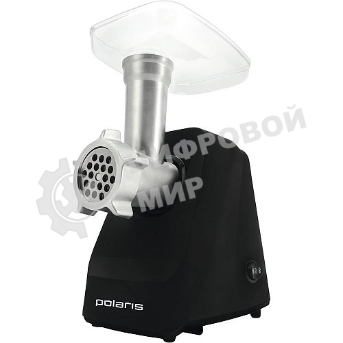 Мясорубка электрическая Polaris PMG 2078 RUS черный, 2000 Вт, 2.5 кг/мин, реверс, защита от перегрузки, насадки - 4