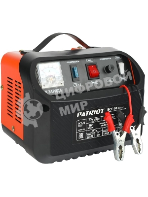 Устройство пуско-зарядное PATRIOT BCT-10 Boost 220В±15% 200Вт 12В зарядmax8.5А 20-100А/ч 4.3кг