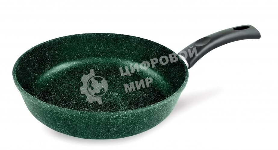 Сковорода НЕВА-МЕТАЛЛ 16128 Каменная 28 см, Балтик грин н/р