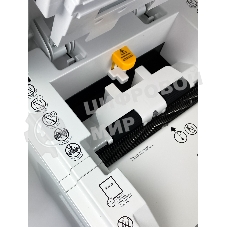 Шредер Heleos АП37-5 белый/белый с автоподачей (секр.P-5) фрагменты 220лист. 37лтр. скрепки скобы пл.карты