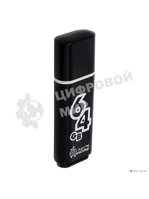 Флешка USB Smartbuy 64 Gb USB Smartbuy Glossy series черный (SB64 GbGS-K)