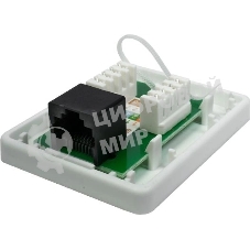 Розетка компьютерная 1-м 8P8C (RJ-45) UTP кат.5E SUPRLAN 10-0307