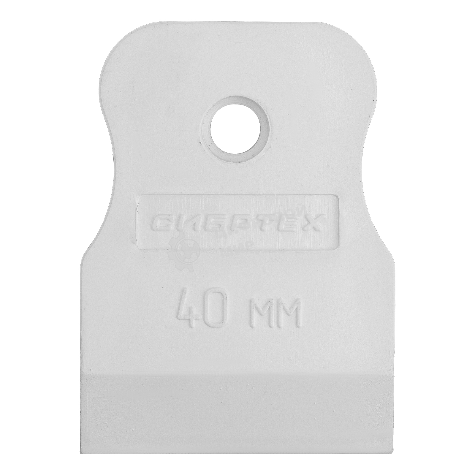 Шпатель Сибртех белая резина, 40 мм