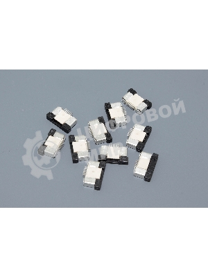 Разъем FPC Half Coverage Bottom Contact 0.5K-BX-6PWB 6 pin высота 2мм шаг 0,5мм 10 шт