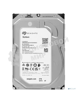 Жесткий диск HDD Seagate SkyHawk 2Tb SATA 5400 rmp 6Gb/s 256Mb 3.5