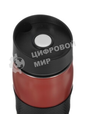 Термокружка LARA LR04-24 <Aqua> 380мл, двойные стенки, вакуум, сталь/силикон