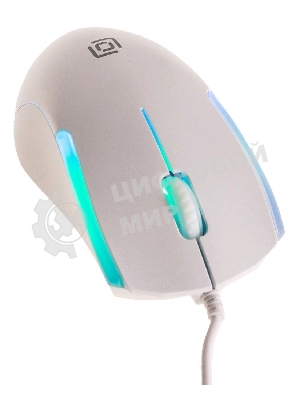 Мышь проводная Oklick 245M белый, 1000 dpi, USB, кнопки - 3