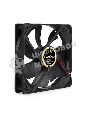 Вентилятор для корпуса ExeGate EX12025S2P черный, 120 мм, 1500 об/мин, 24 дБ, 2 pin